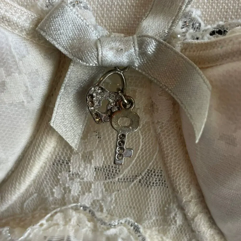 Y2K 2000's Victoria Secret Babydoll Sexy Little things Sz 34C‎ ivory Nightgown